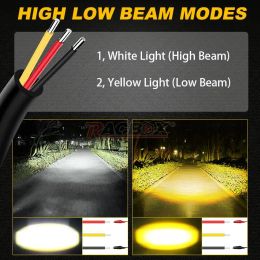 3 Inch Led Pods Work Light Bar 12V 24V Car External LED Headlights Spotlights Offroad ATV 4x4 Motorcycle White Yellow Fog Lamp