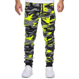 2023 Autumn And Winter New Men's Casual Camouflage Waist Drawstring Large Size Solid Color Sports Jogging Pants