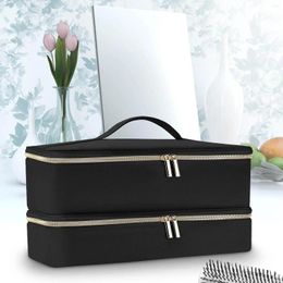 Storage Bags Hair Dryer Bag Double Layer Tools Travel For Business Trip