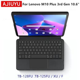 AJIUYU Keyboard Case For Lenovo Tab M10 Plus 3rd Gen 10.6 inch TB-125FU 128FU XU F Tablet Smart Cover TrackPad Touchpad keyboard