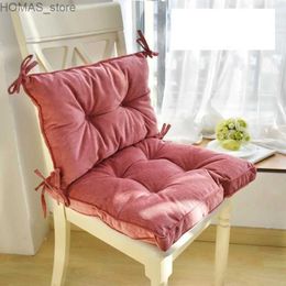 Cushion/Decorative Pillow Light Luxury Retro Style Thicken Corduroy Chair Cushion Fashion Pure Color Plush Chair Pad Tatami Bay Window Decor Back Cushion Y240401