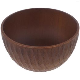 Bowls Dough Bowl Wooden Rice Large Salad Serving Manual Fruit For Kitchen Counter Small