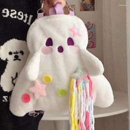 School Bags Women Ghost Plush Doll Backpack Cartoon Multi-functional Student Shoulder Bag Girl Funny