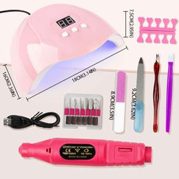 UV LED Lamp Kit with 20000RPM Electric Nail Drill Machine Professional Nail Gel Polish Drying Lamp Nail Filing Nail