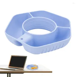 Plates Tumbler Snack Tray Compartmented Ring Bowl With Large Capacity Storage Containers For Picnicing Hiking