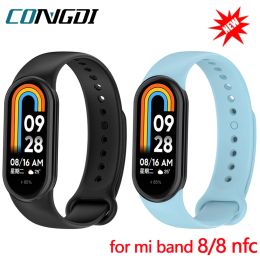 Bracelet for Mi band 8 Strap Silicone Straps For Xiaomi Mi Band 8 NFC Replacement Wristband for Miband 8 Smartwatch Accessories