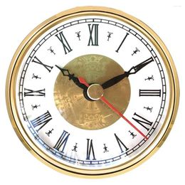Wall Clocks Classic Clock Craft Quartz Movement Roman Numerals DIY Gold Tone Bezel