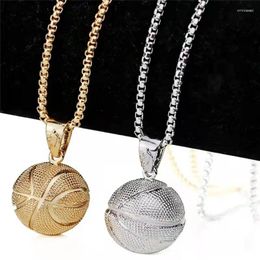 Pendant Necklaces Basketball Jewelry On The Neck Fashion Motion Ornaments Male Female Necklace Unisex Sweater Chain Jewelry-Accessories