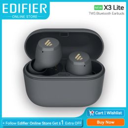 Headphones Edifier X3 Lite TWS True Wireless Earphone Bluetooth Earbuds V5.3 InEar Headphones IP55 Waterproof 24H Playtime Support App