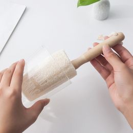 1pcs Natural Loofah Cleaning Brush Luffa Loofa Bath Body Shower Sponge Kitchen Cup Dish Cleaing Scrubber Scrub Pad With Handle