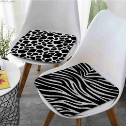 Cushion/Decorative Pillow Animal Zebra Cow Painting Creative Stool Pad Patio Home Kitchen Office Chair Seat Cushion Pads Sofa Seat 40x40cm Sofa Decor Y240401