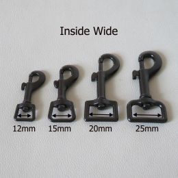 12mm 15mm 20mm 25mm Metal Swivel Lobster Clasp Seat Belt Buckle Clip Loop Snap Hook For Dog Pet Leads Leash Hardware Accessory