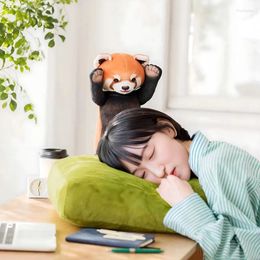 Pillow Japanese Creative Siesta Threatened By Red Panda Cute Cartoon Raccoon Plush Doll Home Ornament