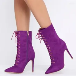 Boots Minan Ser Fashionable Women's High-heeled Boots. Mid-calf Heel Height Is About 11cm. Lady Fashion Show