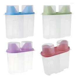 Storage Bottles Plastic Kitchen Cereal Grain Bean Rice Box For Case Container Dispe Drop