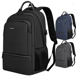 School Bags 16-inch Laptop Backpack For Men Large-capacity Business Commuter Water-repellent Simple Student Bag