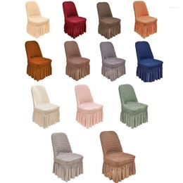 Chair Covers Large For Dining Room Bubble Gauze Slipcover High Back Soft Stretch Washable Removable