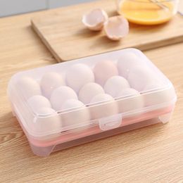 Storage Bottles Automatic Rolling Egg Container For Refrigerator Plastic Box Transparent Blue Holder With Lid Clear Canister