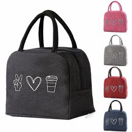 insulated Lunch Bags Cooler Bags Portable Lunch Bag for Women Fridge Bag Zipper Thermal Food Picnic Beach Bag Lunch Box Tote 59bN#