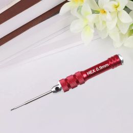 HSS Red Handle Hex Screwdriver Tool Set For RC Helicopter Drone Model Metal Cars Repair Tools 0.9 1.27 1.3 1.5mm Hex Screwdriver