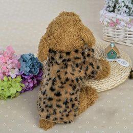 Dog Apparel Pet Dogs Leopard Printed Puppy Soft Warm Cotton Clothes Summer For Small Boy Fast