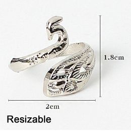 Peacock Open Ring Knitting Loop Crochet Fish Finger Wear Thimble Yarn Adjustable Fining Tools Creative Rings Jewellery For Women