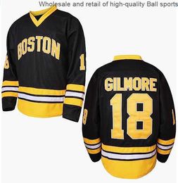 Hockey Uniform Patchwork Movie Ice Hockey Black Size 18