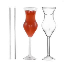 Wine Glasses Body Set Of 2 Cocktail Glass Beauty Lady 6.8 Oz Whiskey Drinking With Gift Box Champagne Goblet