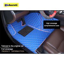 QIEKERETI Custom Car Floor Mats For Honda Jazz Fit Auto Carpets Foot Coche Accessorie