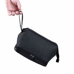 toiletry Bag for Men Cosmetic Bag Double Layer with Zipper Storage Organizer Large Capacity Waterproof Shower Bag for Travel f7ZZ#