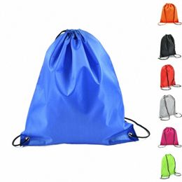 fi Men Women Unisex Reusable Solid String Drawstring Back Pack Cinch Sack Gym Tote Bag School Sport Shoe Bag Storage bag 20Cg#