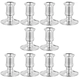 Candle Holders 10 Pcs Electronic Base Decorative Candlestick Wedding Table Decorations Centerpiece Vintage Candleholder Pretty