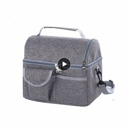 1/2pcs Lunch Bag Reusable Insulated Thermal Bag Women Men Multifunctial 8L Cooler and Warm Kee Lunch Box Leakproof H7GP#