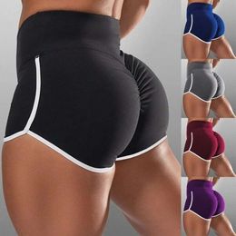 Designer Shorts Are Selling Well New Summer Womens Large Sexy Solid High Waist Running Tight Hip Lifting Tsep