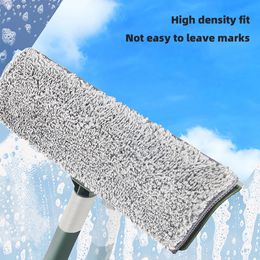 72-226CM Extended Window Cleaning Tool Glass Cleaner Mop with Silicone Scraper Window Cleaning Brush Household Cleaning Tools