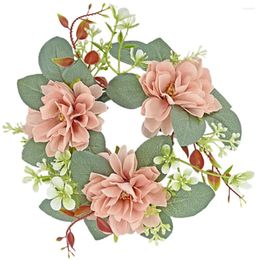 Decorative Flowers Wreath Wedding Party Decoration Home Wreaths Rings Garland Plants Leaf Desktop