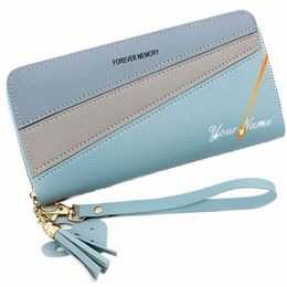 2023 New Lg Women Wallets Cute Fi Multifunctial Clutch Name Engraving Female Wallet Card Holder Luxury Women's Purses W5PQ#