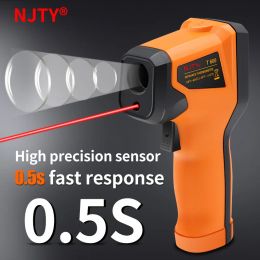 Non-contact Digital Infrared Thermometer Laser Temperature Metre Pyrometer Imager Hygrometer Termometro infrarojo Light Alarm