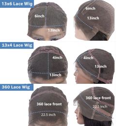 13x4 13x6 Bone Straight Transparent Lace Front Wig Brazilian 30 36Inch Human Hair Wigs For Black Women 360 Full Lace Frontal Wig