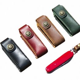 handmade Knife Genuine Leather Cover Scabbard For 91/111MM Knife Storage Case Protecti Shell Hunter Standard Fr Case X01j#