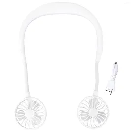 Decorative Figurines Fan Neck Fans Portable Rechargeable Personal Mini That Blow Cold Air Hand Women Necklace Held Neckband Cooling Usb