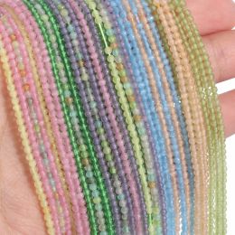 2mm Natural Colorful Cat's Eye Beads Crystal Glass Spacer Bead Round Loose For Jewelry Making DIY Bracelet Accessories Wholesale