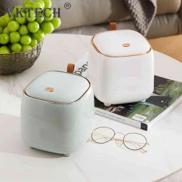 New Mini Small Waste Bins Desktop Garbage Basket Home Table Plastic Trash Can Office Supplies Dustbins Sundries Barrel Box