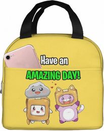 leak Proof Portable Thermal Lunch Bag Horror Movies Onihead Reusable Large-Capacity The Mean Green Ghost Lunch Box q7yd#