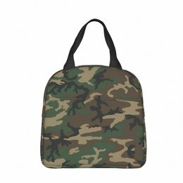 military Camo Camoue Insulated Lunch Bags Thermal Bag Meal Ctainer Pilot Fighter Army Tote Lunch Box Food Bag College T3fc#