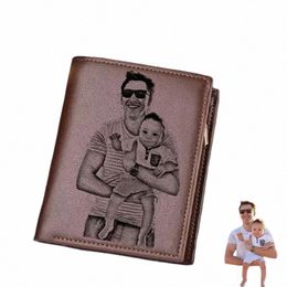 new Custom Wallets Men High Quality PU Leather Engraved Name Wallets Men Short Purse Persality Wallet Luxury Fathers Day Gift a3HC#