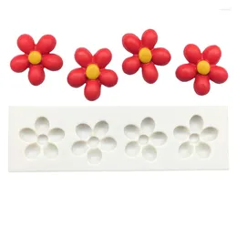 Baking Moulds Small Flower Silicone Sugarcraft Mold Resin Tools Cupcake Mould Fondant Cake Decorating