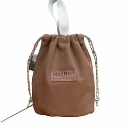 vintage Canvas Drawstring Bag Outdoor Cam Equipment Storage Pouch Handbags Portable Travel Toiletries Cosmetic Cloth Bags 89SR#
