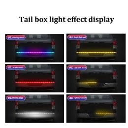 Dynamic Colourful 12V 24V RGB Pickup Turn Signal Rear Light Truck Container Cargo Jeep RV SUV Brake Light Strip LED Tail light