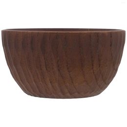 Bowls Wooden Rice Bowl Large Serving Cheese Salad Small Fruit Kitchen Counter